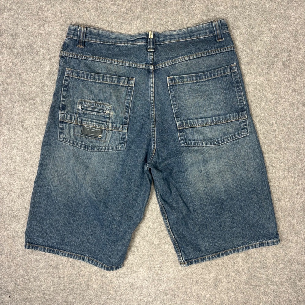 Paco Jeans Mens 34 Blue Denim Shorts Baggy Y2K Streetwear Medium Wash‎ Cotton